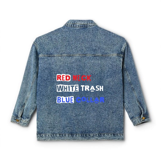 Red White Blue Classic Women's Denim Jackets