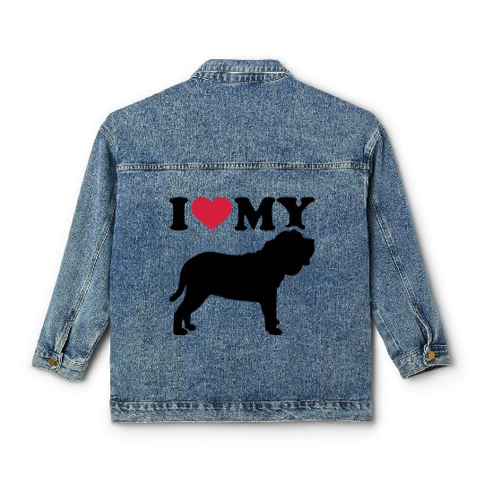 I love my Neapolitan Mastiff Classic Women's Denim Jackets