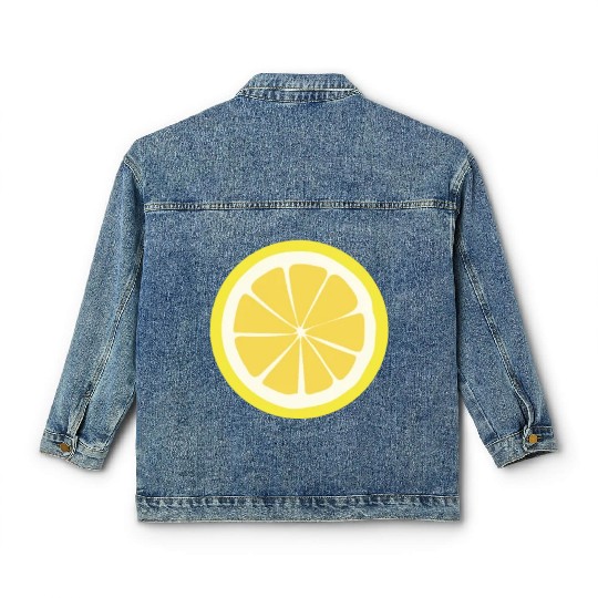 Citrus - Fruits - Orange - Lime - Grapefruit Classic Women's Denim Jackets