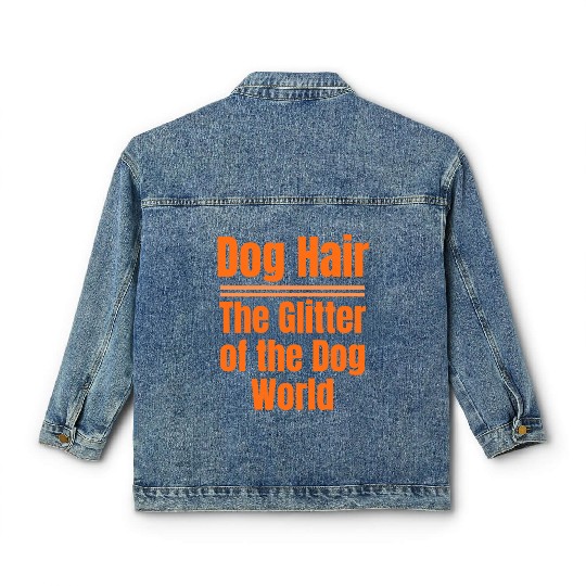 Dog Hair: The Glitter of the Dog World Collection Classic Women's Denim Jackets