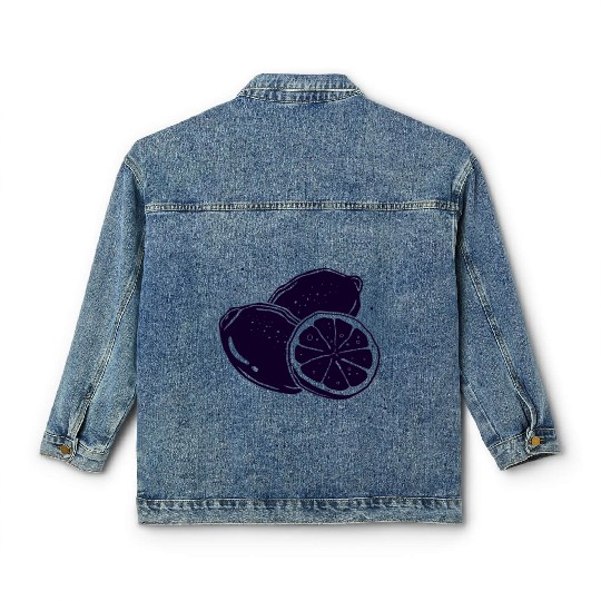Citrus - Fruit - Orange - Lime - Grapefruit - Lemo Classic Women's Denim Jackets