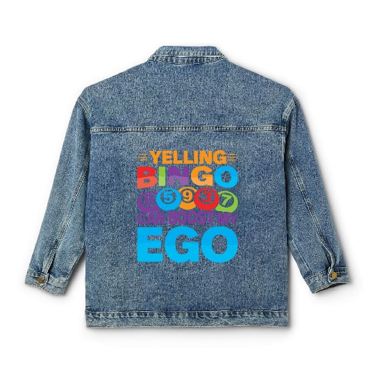 Funny Bingo Caller Classic Women's Denim Jackets
