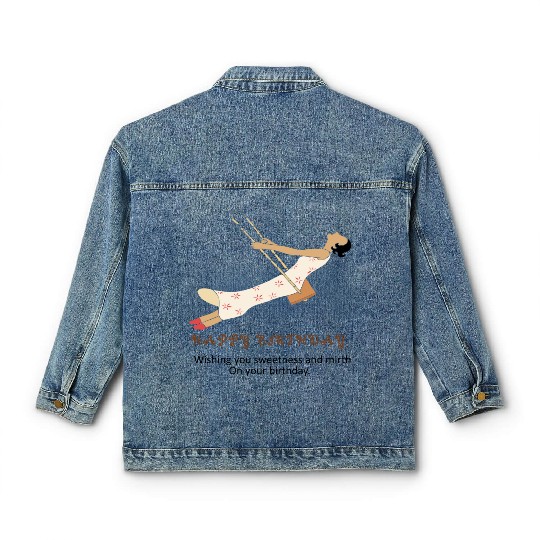 Birthday Bliss- Where Sweetness Meets Joy Classic Women's Denim Jackets