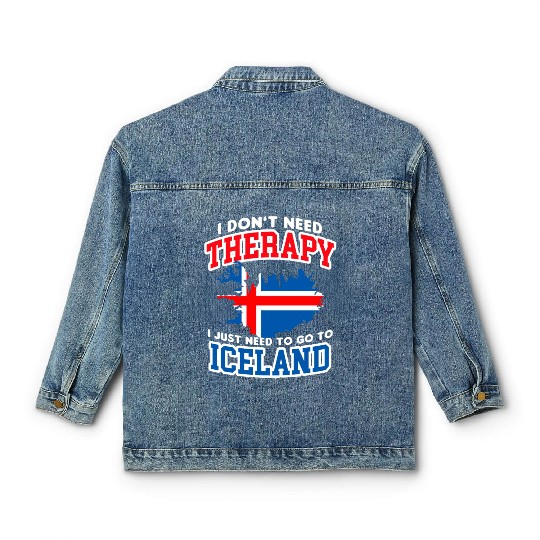 Iceland Flag Embrace The Northern Lights Design Classic Women's Denim Jackets