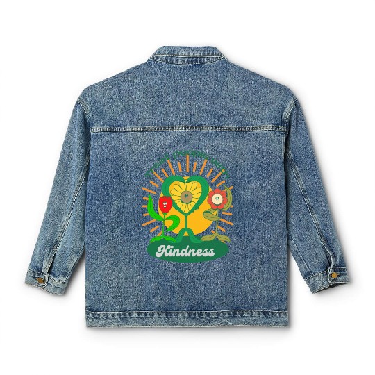 Treat People With Kindness Classic Women's Denim Jackets