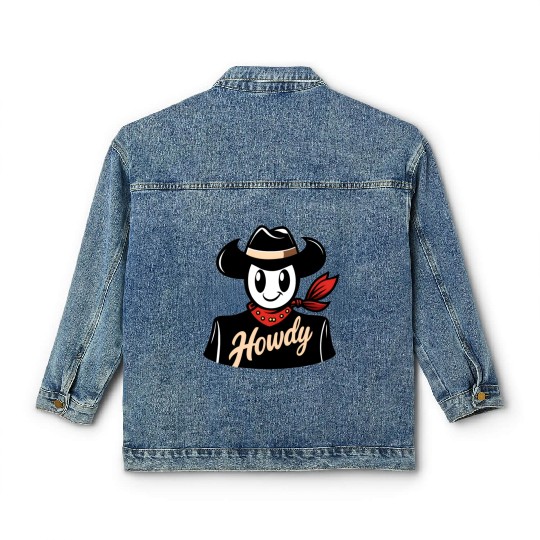 Howdy Classic Women's Denim Jackets - Classic Fit, Short Sleeve
