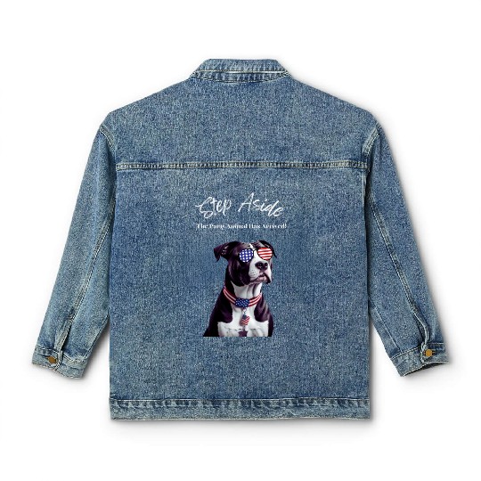 Step Aside The Party Animal Has Arrived AmStaff Classic Women's Denim Jackets