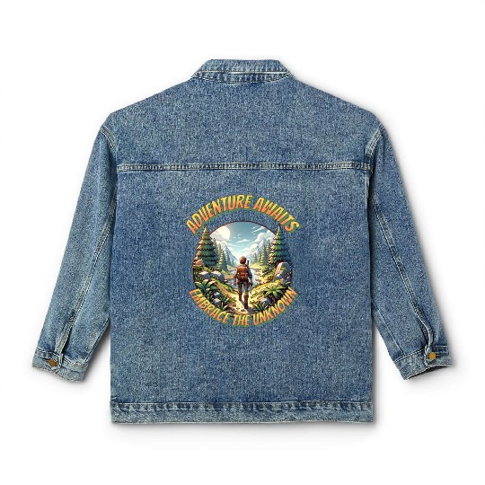 Adventure awaits embrace the unknown Classic Women's Denim Jackets