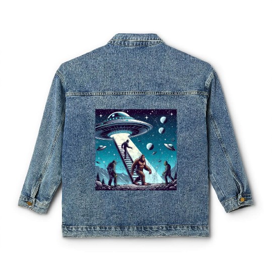 Bigfoot and the UFO Classic Women's Denim Jackets