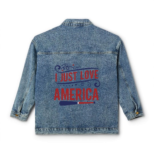 I Just Love America Classic Women's Denim Jackets