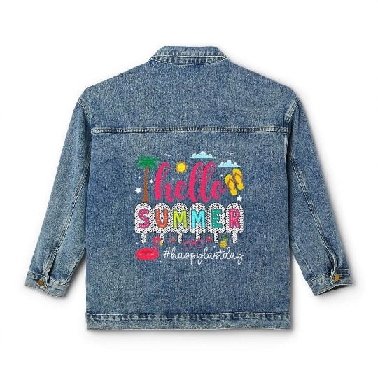 Happy Last Day of School Teacher Classic Women's Denim Jackets