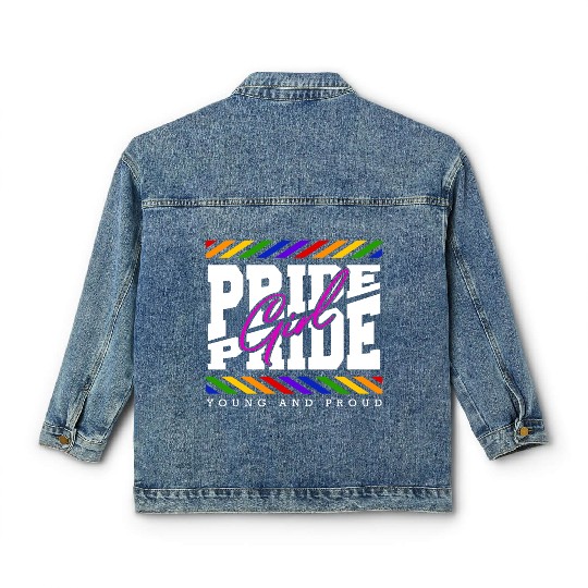 Love Is Love Pride Colors Of Rainbow Equality fun Classic Women's Denim Jackets
