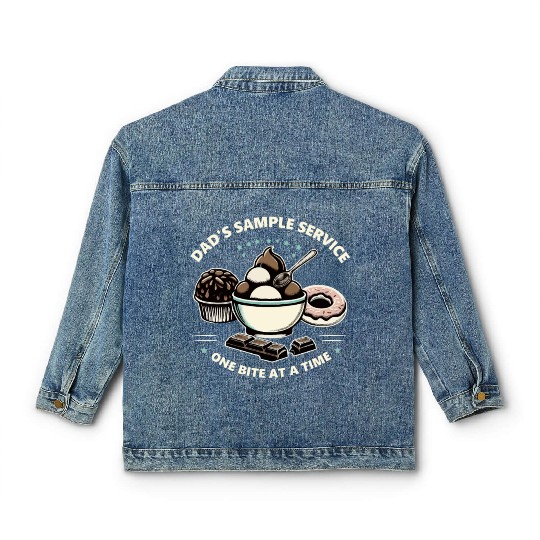 Dad's Sample Service One Bite at a Time Classic Women's Denim Jackets