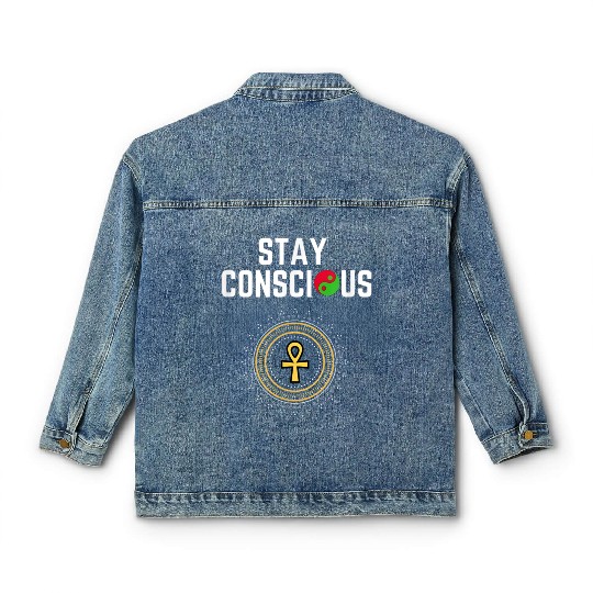 Stay Conscious Afrocentric Clothing Classic Women's Denim Jackets