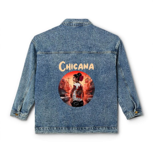 Chicana Lowrider Clothes Mexican American Classic Women's Denim Jackets