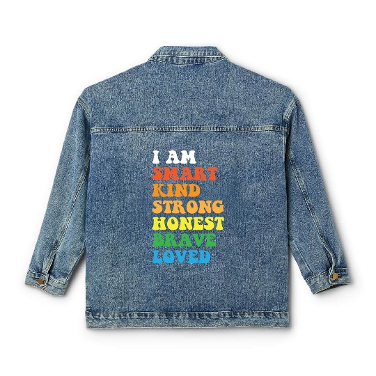 Daily Affirmation Uplifting Quotes Positive Classic Women's Denim Jackets