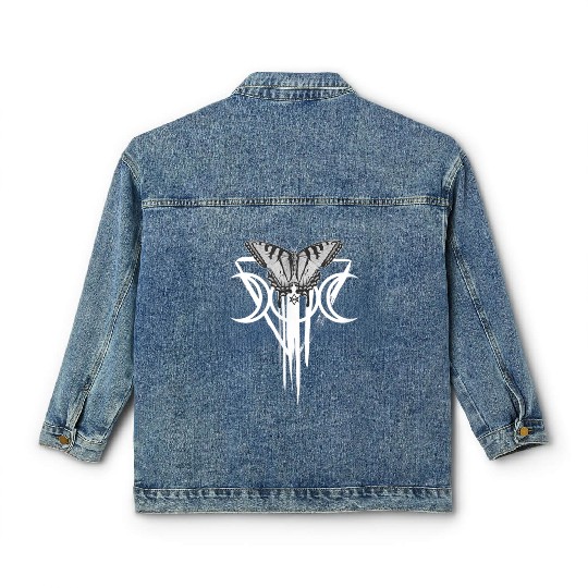 clothing aesthetics butterfly witchcraft Classic Women's Denim Jackets