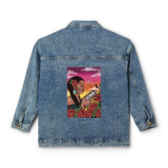 Graffiti garden Classic Women's Denim Jackets