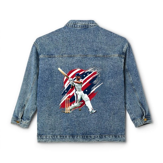 US CRICKET LOVE Classic Women's Denim Jackets
