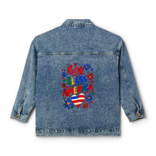 God Bless America Classic Women's Denim Jackets