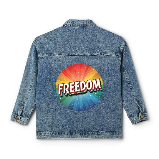 LGBTQ Freedom Classic Women's Denim Jackets