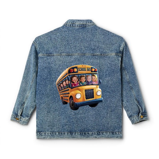 School Bus Adventures Classic Women's Denim Jackets