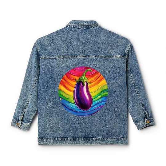 LGBTQ Eggplant Classic Women's Denim Jackets