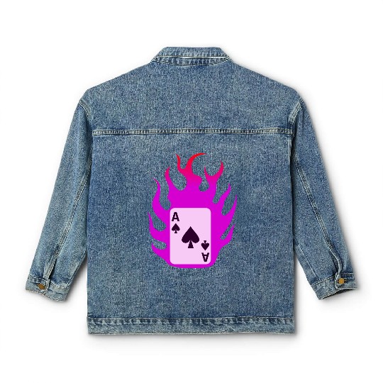 Flaming Card - X-men Classic Women's Denim Jackets