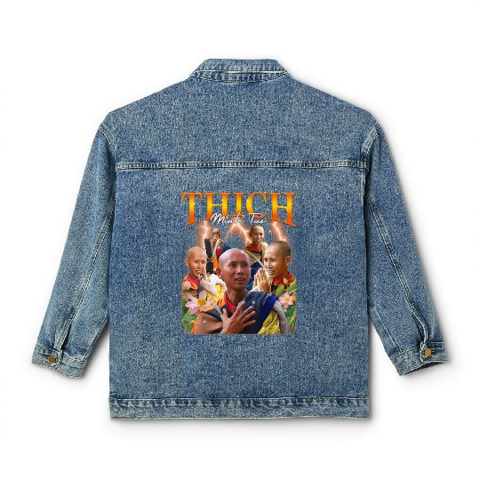 Monk Thich Minh Tue Bootleg Classic Women's Denim Jackets