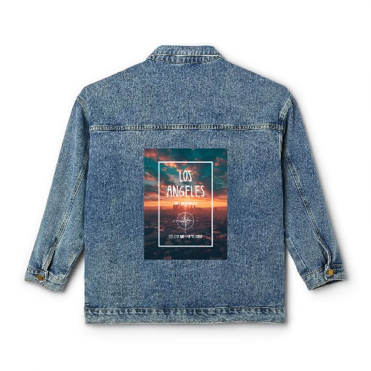 Los Angeles Get Lost and Find Yourself Classic Women's Denim Jackets