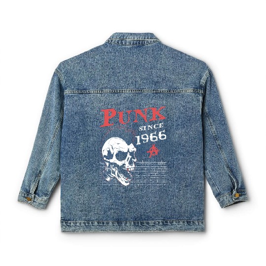 58 Years Old and Still Punk, Punks Not Dead, Punk Classic Women's Denim Jackets