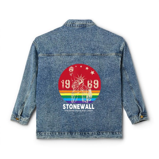 The First Pride Was A Riot 1969 Stonewall LGBTQ Classic Women's Denim Jackets