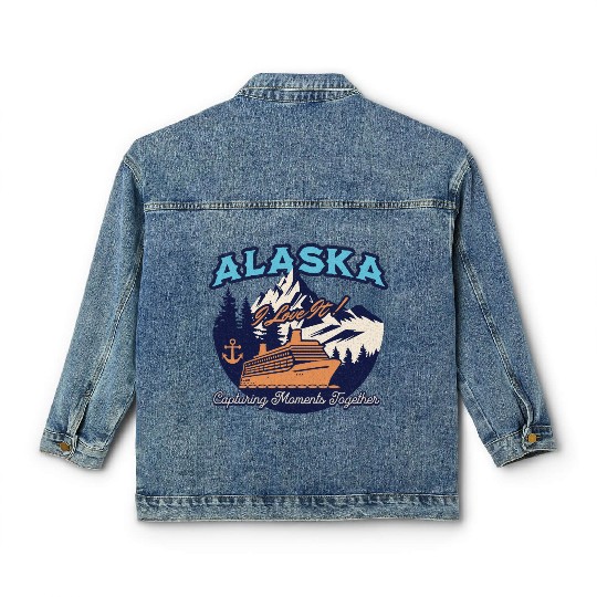 Alaska Cruise Matching Family and Friends Squad Classic Women's Denim Jackets