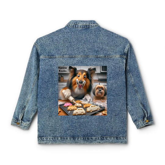 Cool and funny food dog Classic Women's Denim Jackets