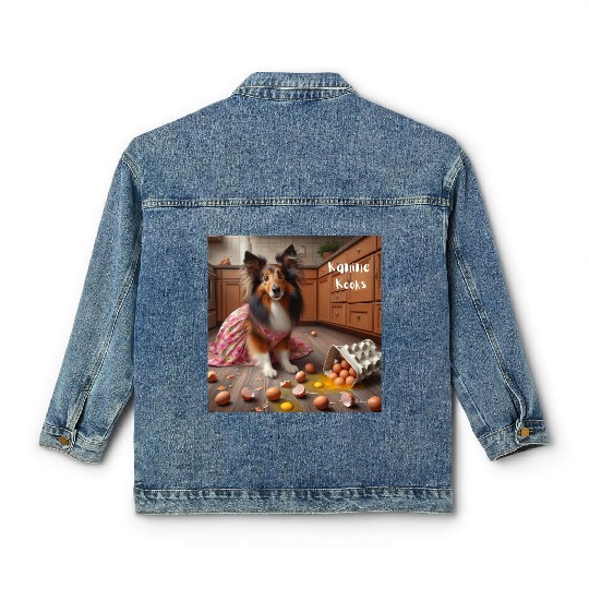 Cool and fun food dog Classic Women's Denim Jackets