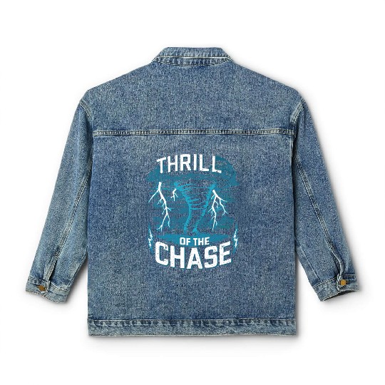 Tornado Chasing Adventures: Embrace Nature's Fury Classic Women's Denim Jackets