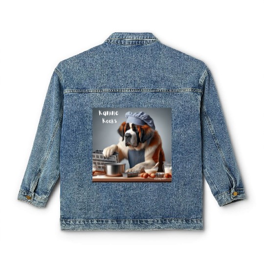 cool fun food dog Classic Women's Denim Jackets