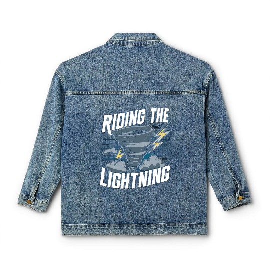 Tornado Chasing Adventures: Embrace Nature's Fury Classic Women's Denim Jackets