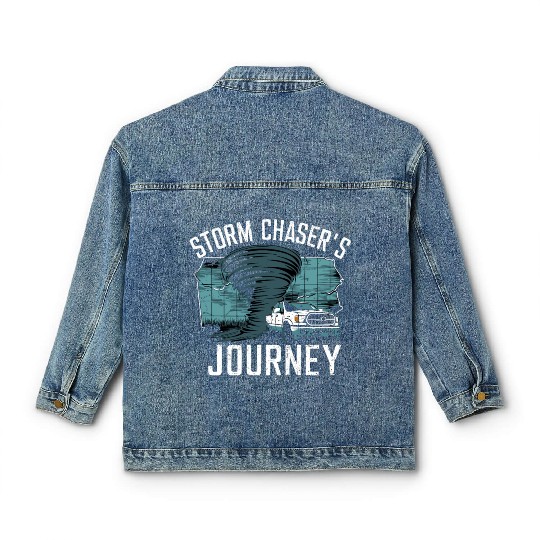 Tornado Chasing Adventures: Embrace Nature's Fury Classic Women's Denim Jackets
