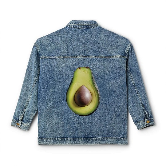 Avocado Realistic Classic Women's Denim Jackets