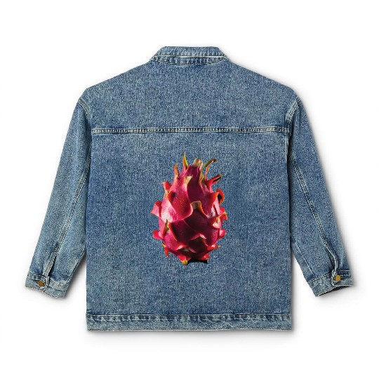 Dragon Fruit Realistic Classic Women's Denim Jackets