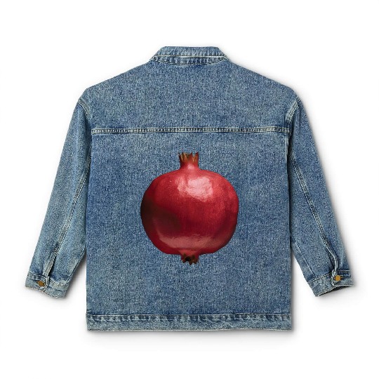 Pomegranate Realistic Classic Women's Denim Jackets