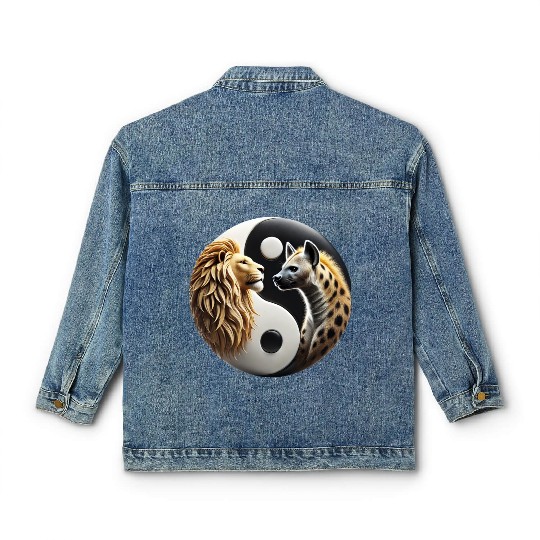 Lion & Hyena - Yin-Yang Classic Women's Denim Jackets