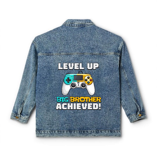 Funny Big Brother Level Up Classic Women's Denim Jackets