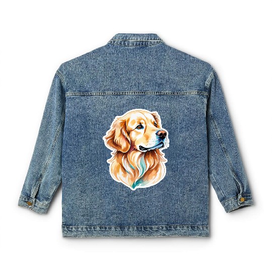 Golden Retriever Golden Retriever Classic Women's Denim Jackets