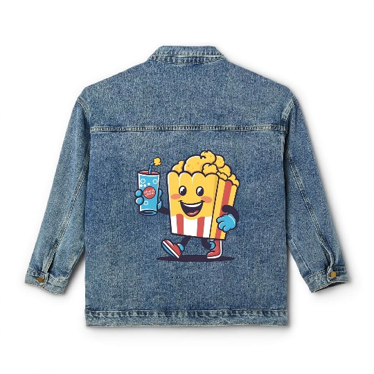 Popcorn and Soda: Moments of Joy Classic Women's Denim Jackets