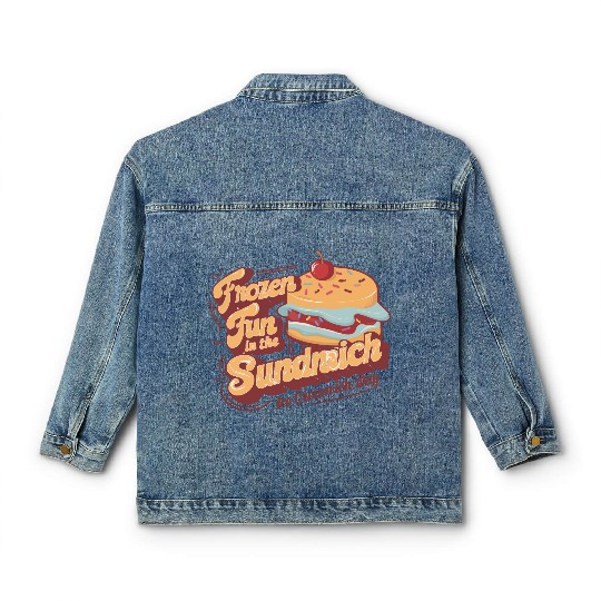 Ice Cream Sandwich Classic Women's Denim Jackets