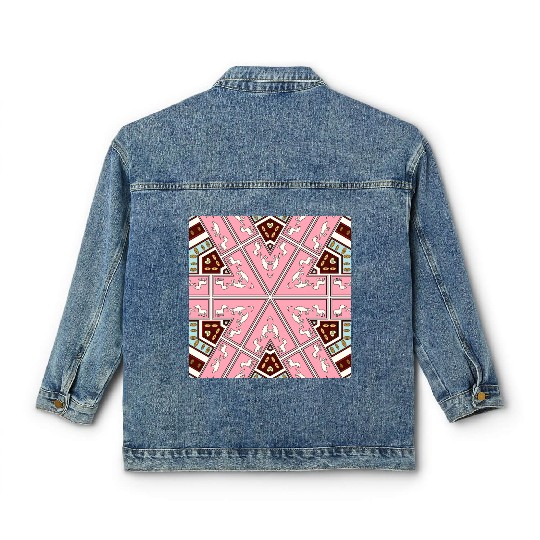 eyes on nature mandala Classic Women's Denim Jackets
