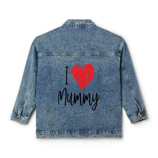 i love mummy Classic Women's Denim Jackets