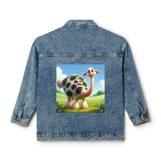 The ostrich-cow Classic Women's Denim Jackets